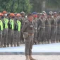 Suasana Markas Komando Satpol PP Kota Padang tampil berbeda saat seluruh personel menggelar apel gabungan pada Selasa (15/9/2026).(poto: padangkita.com).