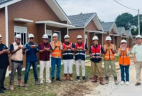 Kontraktor sudah menyelesaikan 63 unit hunian tipe 36 di atas kaveling seluas 9,6 meter kali 12,5 meter.(poto: padangkita.com).