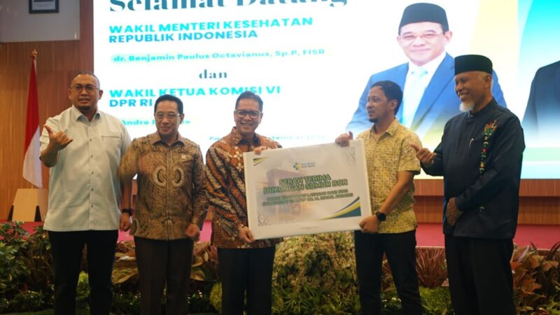 Kebutuhan air bersih RSUP M Djamil Padang kini terpenuhi lewat sumur bor 124 meter buatan BWS Sumatera V hasil pengawalan Andre Rosiade.(poto: radarsumbar.com).