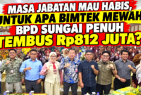 Bimtek BPD Sungai Penuh yang menggelar agenda mewah di Grand Hotel Kota Jambi.(poto: oegopost.id).