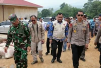 Satuan Tugas Percepatan Rehabilitasi dan Rekonstruksi bersama Pemerintah Kota Padang meninjau langsung pembangunan huntap balai gadang pada Kamis, 17 September 2026.(poto: padangkita.com).