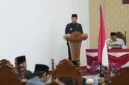 Wali Kota Sawahlunto Riyanda Putra resmi menyerahkan Nota Keuangan RAPBD Tahun Anggaran 2027 ke DPRD setempat pada Selasa, 27 Oktober 2026.(poto:fajarsumbar.com).