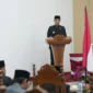 Wali Kota Sawahlunto Riyanda Putra resmi menyerahkan Nota Keuangan RAPBD Tahun Anggaran 2027 ke DPRD setempat pada Selasa, 27 Oktober 2026.(poto:fajarsumbar.com).