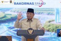 Presiden RI Prabowo Subianto memimpin langsung Rapat Koordinasi Nasional Tim Percepatan Akses Keuangan Daerah di JIEXPO Kemayoran, Jakarta, Kamis (22/10/2026).(poto: istimewa).