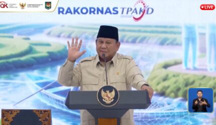 Presiden Prabowo memimpin Rakornas TPAKD 2026. Gubernur Mahyeldi mendorong layanan keuangan inklusif bagi pelaku UMKM dan petani.