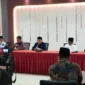 Pemerintah Kota Padang menggelar rapat evaluasi penyelenggaraan MTQ Nasional Kota Padang ke-42 di Aula Kantor Dinas Kesehatan Kota Padang pada Selasa (13/10/2026).(poto: padangkita.com).
