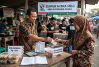 iLustrasi BGN temukan yayasan minta setoran per ompreng ke mitra dapur MBG.(poto: AI).