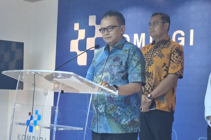 Direktur Strategi dan Kebijakan Infrastruktur Digital Komdigi Denny Setiawan membeberkan hasil evaluasi tersebut di Jakarta, Sabtu (3/10/2026).(poto: kompas.com).