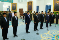 Presiden Prabowo rombak kabinet kembali bergulir lewat pelantikan sejumlah pejabat penting di Istana Negara, Jakarta, pada Kamis (15/10/2026) sore.(poto: kompas.com).