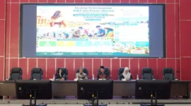 Dinas Perikanan dan Pangan menggelar Rapat Strategi Keberlanjutan Kelompok Wanita Tani (KWT) dan Petani Milenial Terdampak Bencana di Gedung Bagindo Aziz Chan Balai Kota Padang Aie Pacah.(poto: padangkita.com).