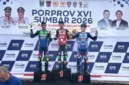 Pembalap Kota Padang borong tiga medali emas Porprov Sumbar 2026 di Lanud Sutan Sjahrir. Kontingen memimpin perebutan predikat juara umum.(poto: padangkita.com).
