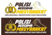Logo serta posko layanan Polisi Bersama Masyarakat.(poto: padangkita.com).