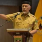 Gubernur Sumatera Barat Mahyeldi Ansharullah menggelar forum koordinasi pengawasan di Aula Kantor Gubernur, Padang, pada Senin (12/10/2026).(poto: padangkita.com).