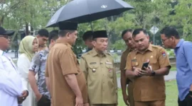 Wakil Wali Kota Padang Maigus Nasir memimpin langsung agenda peninjauan lapangan.(poto: padangkita.om). 