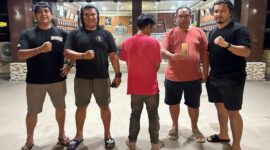 Tim Klewang Polresta Padang menangkap seorang pria terduga pelaku pencurian satu unit telepon genggam di kawasan perumahan Gurun Laweh.(poto: radarsumbar.com).