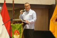 Sekretaris Daerah Provinsi Sumatera Barat, Arry Yuswandi, membuka agenda Sosialisasi Pencegahan Kanker Serviks dan Kick Off Vaksinasi HPV di Aula Kantor Gubernur, Kamis (15/10/2026).(poto: padangkita.com).