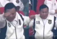 Selebrasi Presiden Prabowo Saat Indonesia Menang FIFA ASEAN Cup 2026.(poto: tribunnews.com).