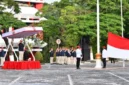 Ratusan karyawan memadati Lapangan Plaza Kantor Pusat PT Semen Padang di Kota Padang pada Rabu (28/10/2026) pagi.(poto: padangkita.com0.