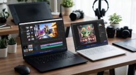Ilustrasi: Duo laptop AI Asus ProArt P16 & P14 rilis di Indonesia. Andalkan Nvidia RTX Spark untuk edit video 12K & render 3D lokal.(poto: AI).