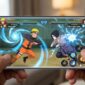 Ilustrasi serunya pertarungan ninja dalam game Naruto Mobile di iOS dan Android yang akan segera rilis global.(poto: AI).