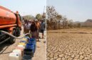 Ilustrasi: BPBD Jatim menyalurkan bantuan air bersih bagi warga terdampak kekeringan serta sawah yang mengering akibat El Nino.(poto: AI).