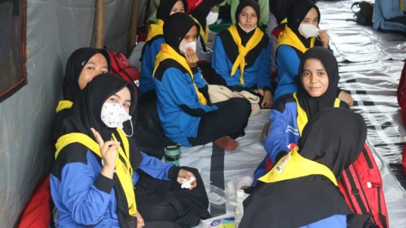 Palang Merah Indonesia Kota Padang menggelar ajang edukatif bertajuk Galang Kreativitas Relawan PMI di Lapangan Apeksi, Kompleks Perkantoran Balai Kota Padang, Aie Pacah, Sabtu (17/10/2026).(poto: padangkita.com).